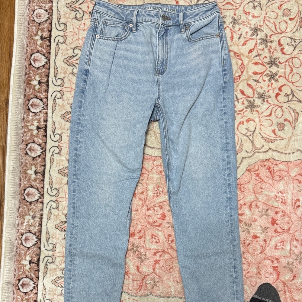 American Eagle Outfitters Light Blue Straight Leg Jeans